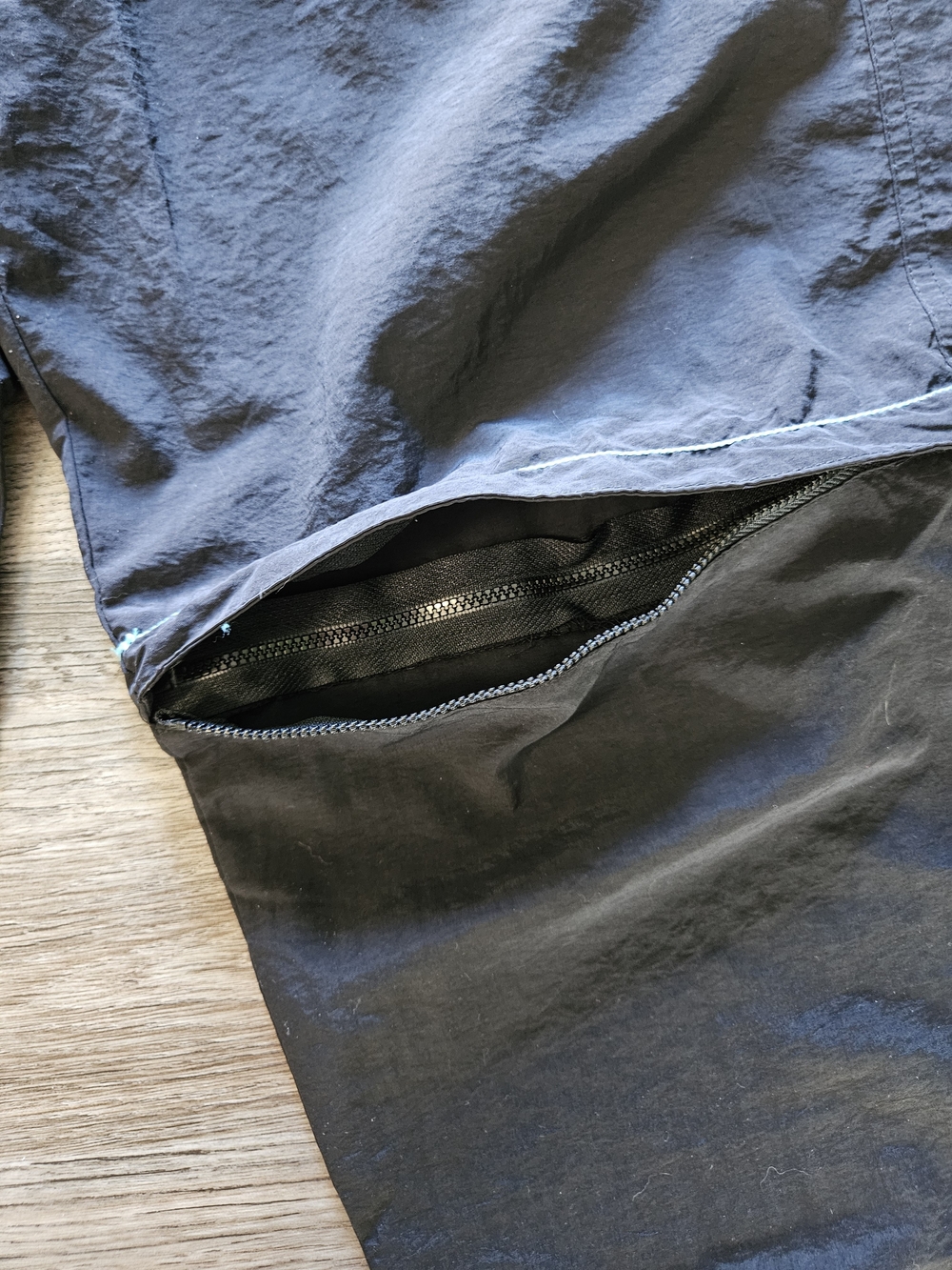 Zumba Fitness Men's Black Zip It Convertible Cargo Pants With Teal Embroidery - Picture 8 of 14